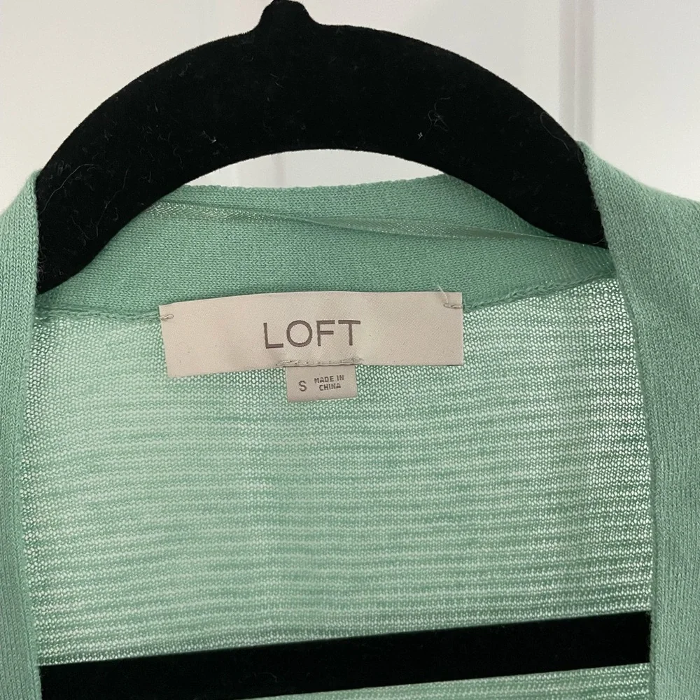 Loft lightweight cardigan in mint green - Picture 2 of 8